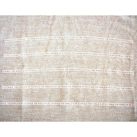 ZARA The World Is My Catwalk high low slub knit graphic tee Size S - Picture 4 of 7